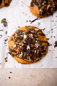 beginner friendly baking recipe chocolate chip cookies with pumpkin, the perfect fall treat