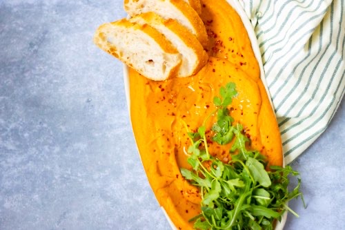 The best easy sweet potato eggplant dip recipe.