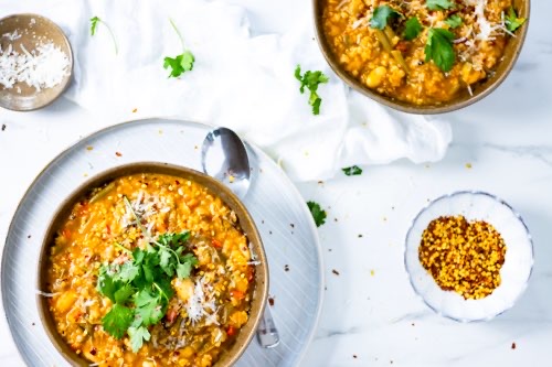 healthy and delicious wild rice soup.